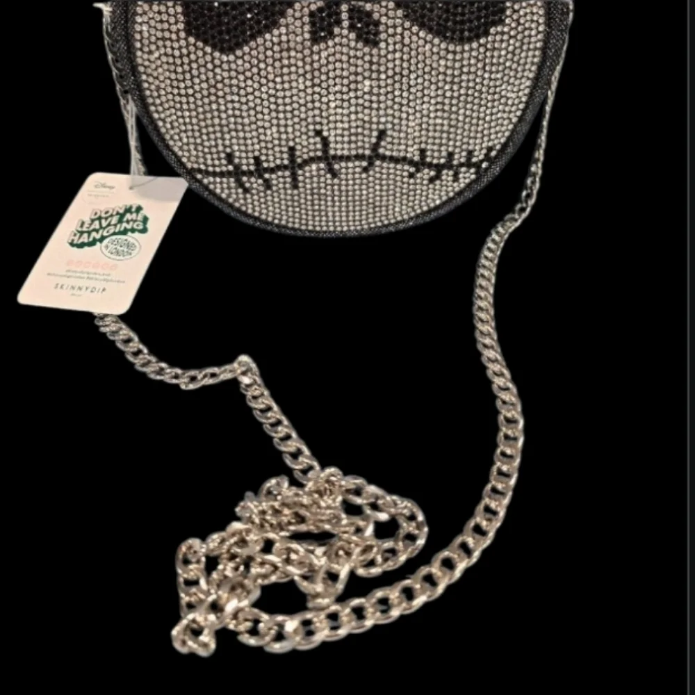 Disney Jack Skellington Halloween Nightmare Christmas Rhinestone Crossbody Purse